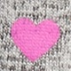 pink heart heather grey