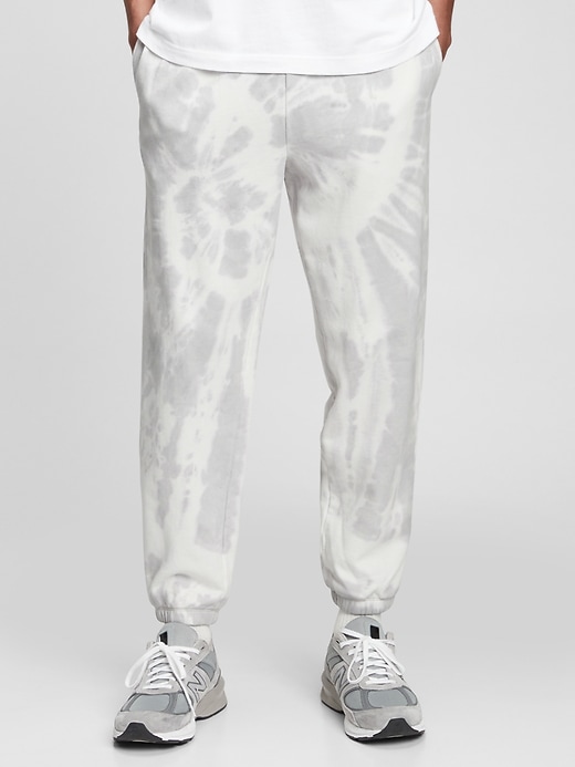 1 of 8 showing, with the color gray tie dye of product French Terry Tie-Dye Joggers