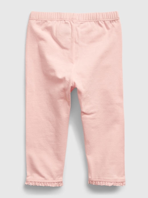 2 of 8 showing, with the color pink cameo of product Baby 100% Organic Cotton Mix and Match Pull-On Pants (3-Pack)