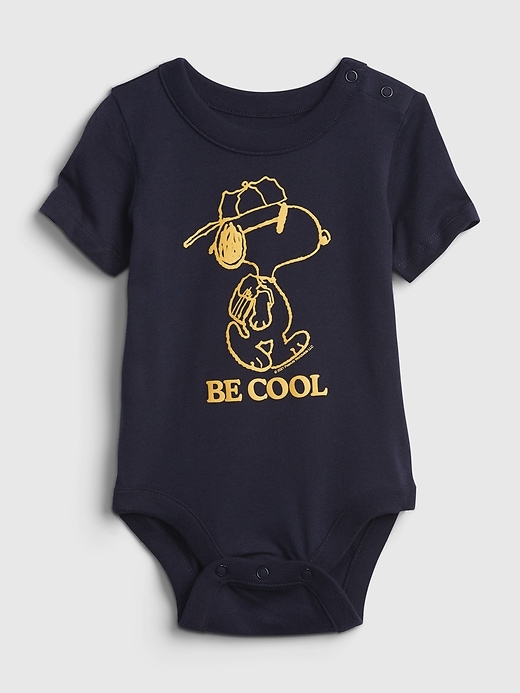 Image number 1 showing, babyGap &#124 Peanuts Graphic Bodysuit