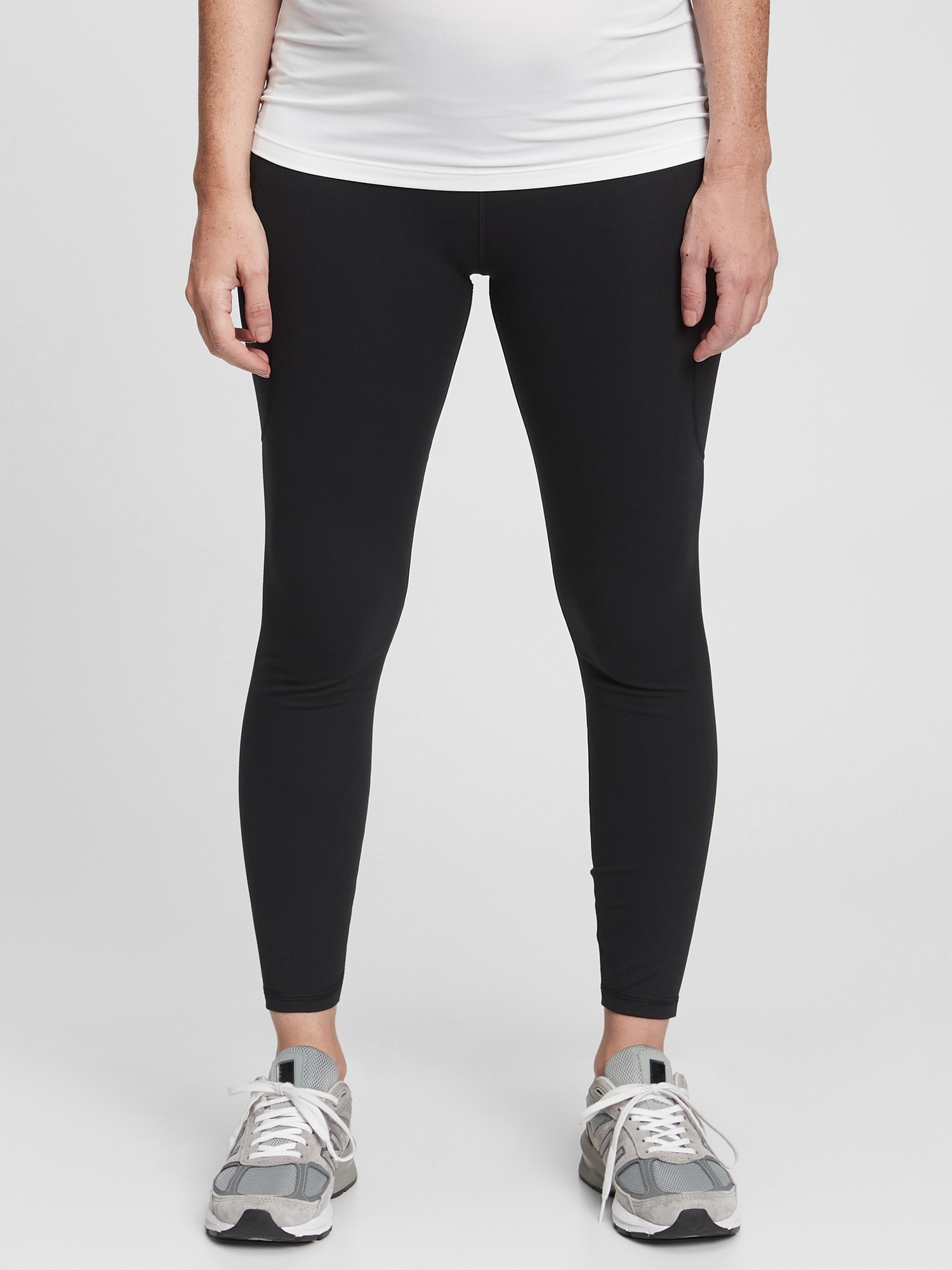 7/8 Maternity Leggings - Black