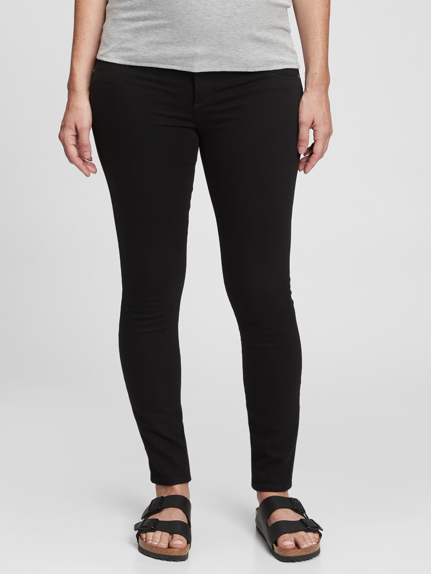 Maternity Inset Panel True Skinny Jeans