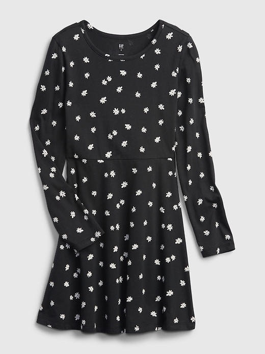 1 of 8 showing, with the color floral print of product Kids Graphic Skater Dress