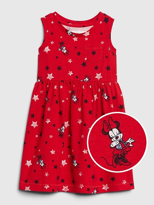 1 of 8 showing, with the color minnie mouse of product babyGap &#124 Disney Minnie Mouse Tank Skater Dress