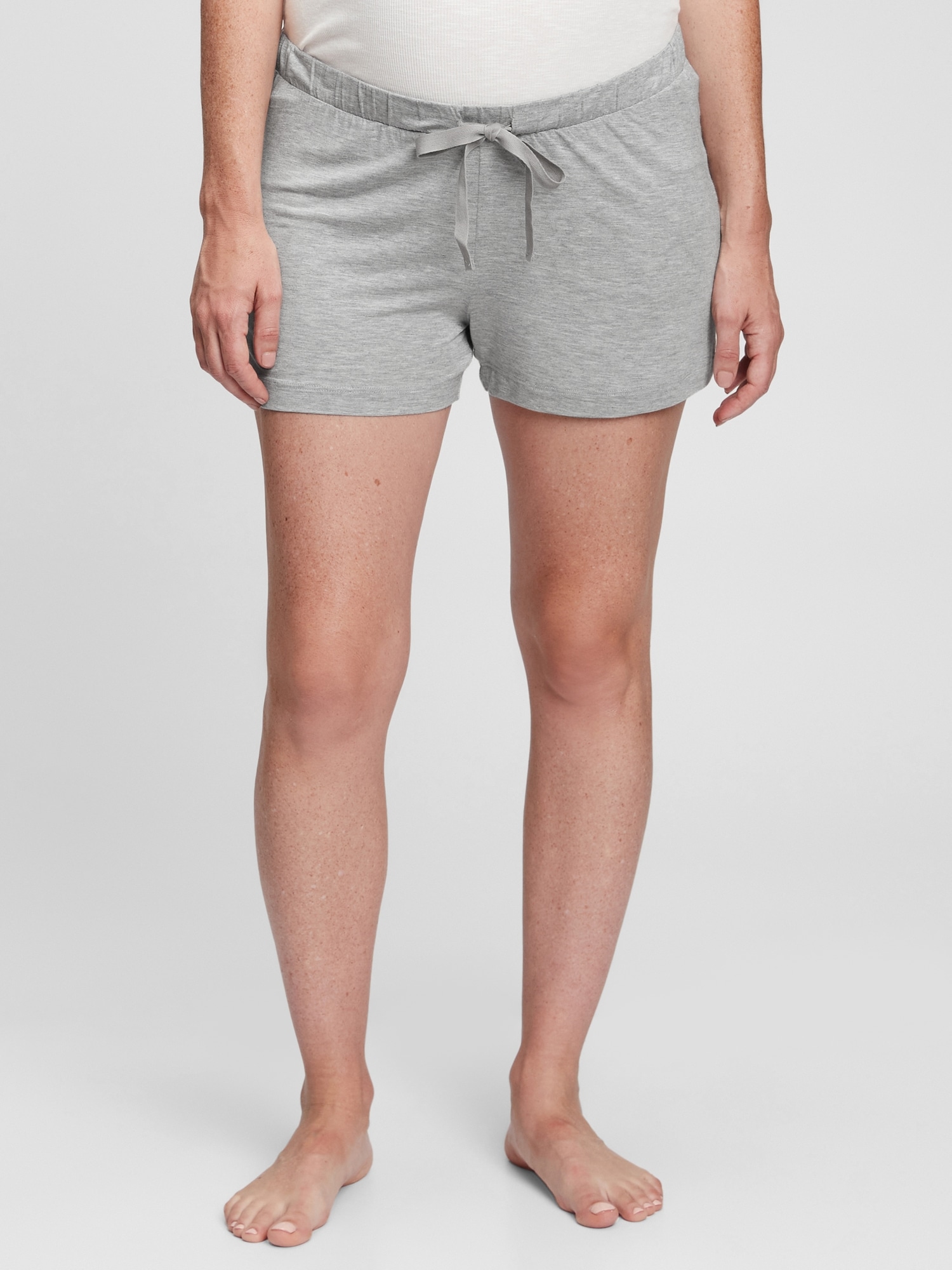Gap Maternity Modal Shorts In Grey