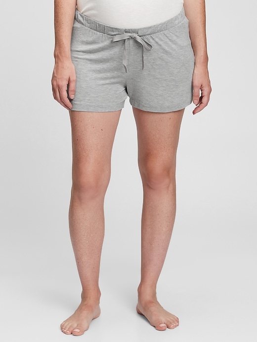 Image number 1 showing, Maternity Modal Shorts