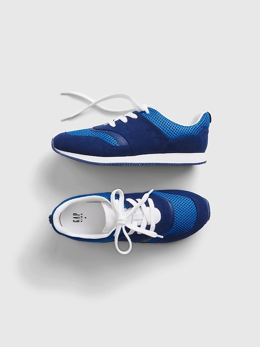 1 of 8 showing, with the color blue of product Kids Sneakers