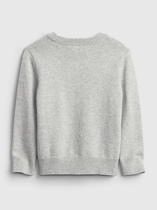 2 of 8 showing, with the color kind gray combo of product babyGap &#124 DC™ Batman Graphic Sweater