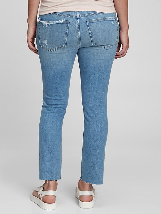 Image number 2 showing, Maternity True Waistband Full Panel Vintage Slim Jeans with Washwell&#153