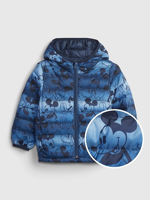 Image number 1 showing, babyGap &#124 Disney Mickey Mouse 100% Recycled Puffer Jacket