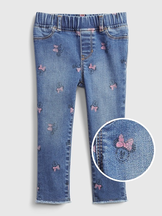 1 of 8 showing, with the color minnie adorable of product Gap × Disney Baby & Toddler Minnie Mouse Pull-On Jeggings