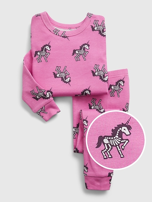Image number 1 showing, babyGap 100% Organic Cotton Unicorn PJ Set