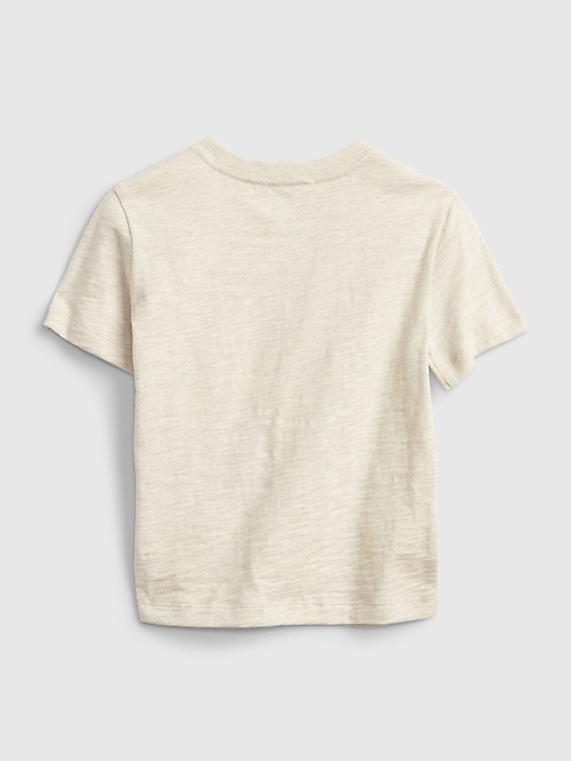 2 of 8 showing, with the color oatmeal heather beige of product Toddler Graphic T-Shirt