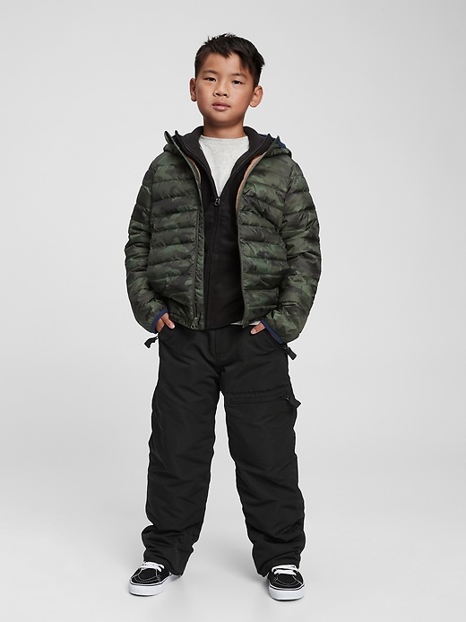 2 of 8 showing, with the color true black of product Kids ColdControl Ultra Max Pants