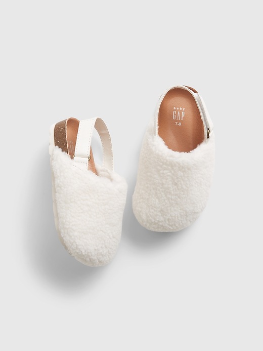View large product image 1 of 1. Toddler Cozy Sherpa Clogs