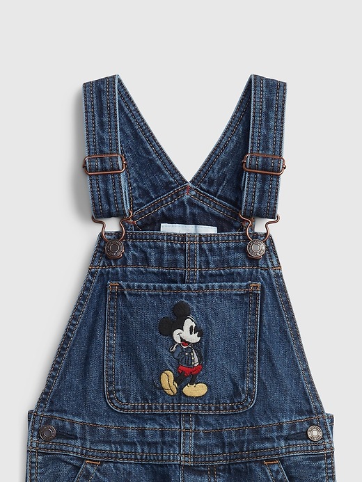 Image number 3 showing, babyGap &#124 Disney Mickey Mouse Denim Overalls