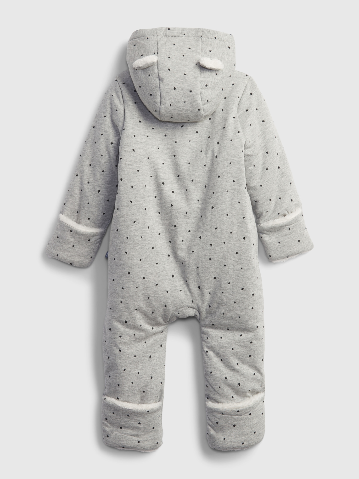NEW GAP GRAY SHERPA LINED HOODIE SIZE 3-6-12-18-24M NEW GAP GRAY SHERPA LINED HOODIE SIZE 3-6-12-18-24M