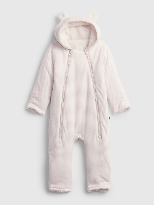 Baby Hoodie Sherpa-Lined One-Piece
