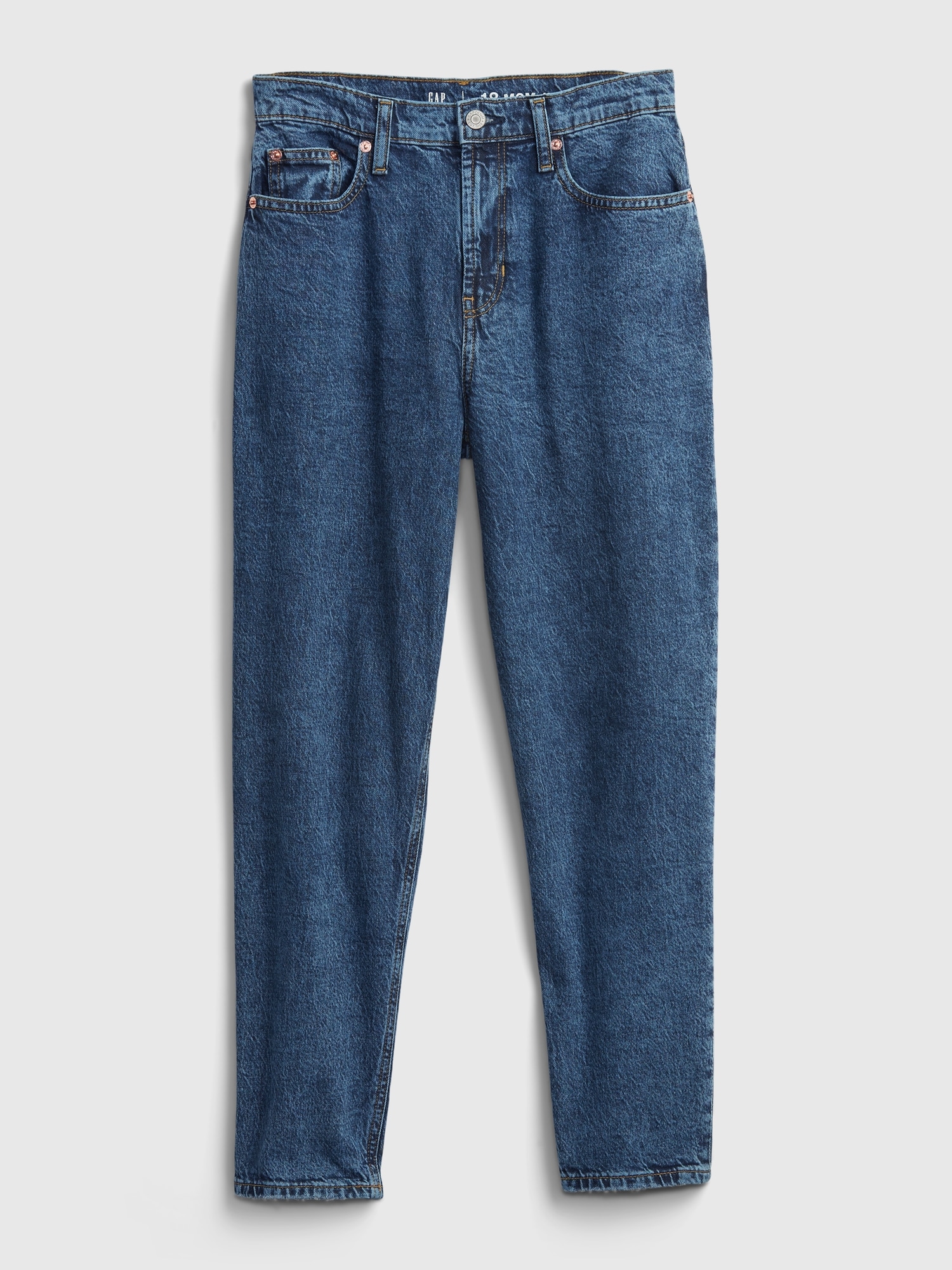 Teen Organic Cotton Sky-High Rise Mom Jeans with Washwell™ | Gap