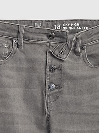 Teen Sky High-Rise Skinny Ankle Jeans with Washwell&#153