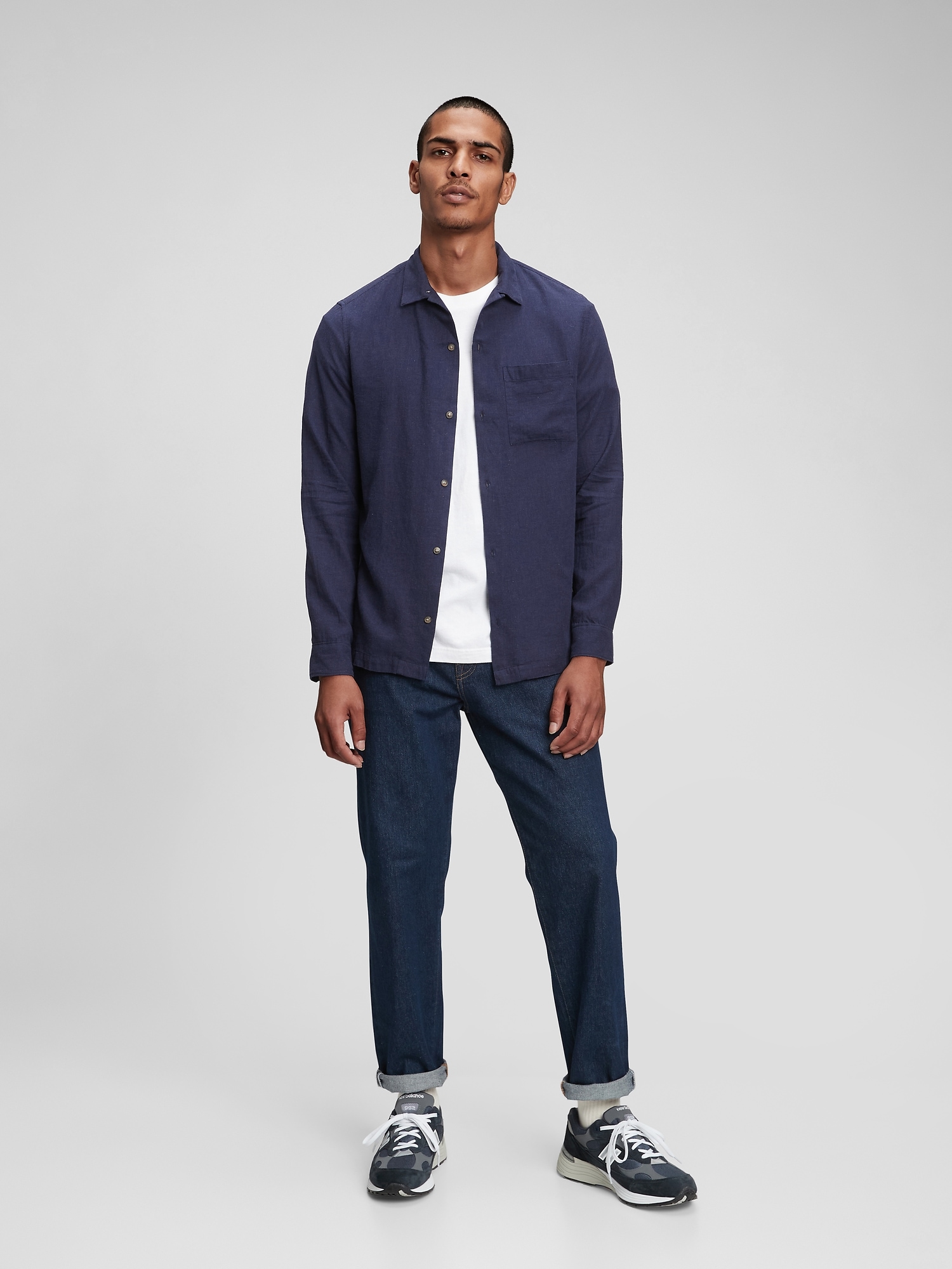 Brushed Shirt in Standard Fit | Gap