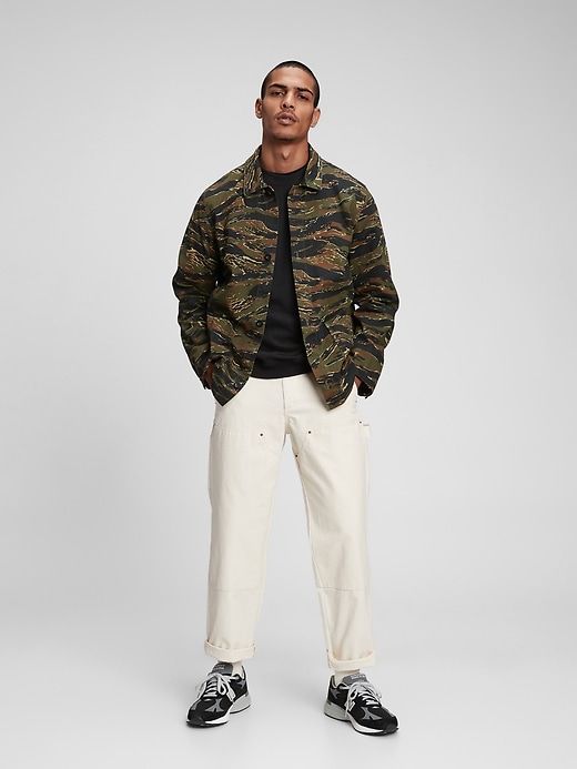 1 of 8 showing, with the color camouflage of product Camo Chore Jacket