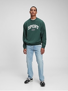 Gap Sports Logo Crewneck Sweatshirt | Gap