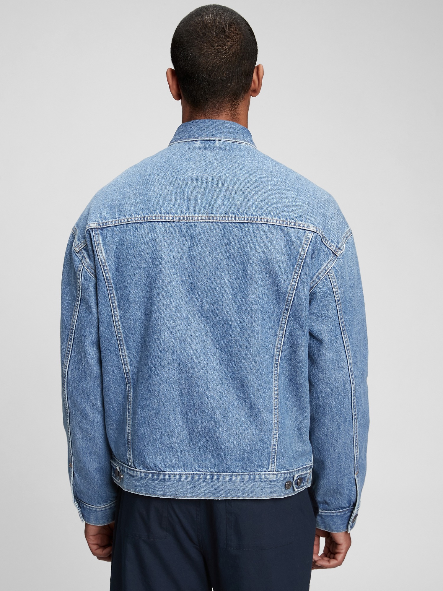 gap oversized icon denim jacket