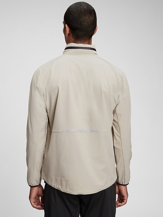 2 of 8 showing, with the color cream moonstone of product GapFit Active Jacket
