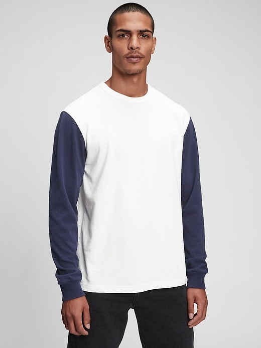 Tシャツ・カットソー No.1231 stripe collar half T (4color) SLY | BI COLOR STITCH SW トップス (Tシャツ・カットソー(長袖