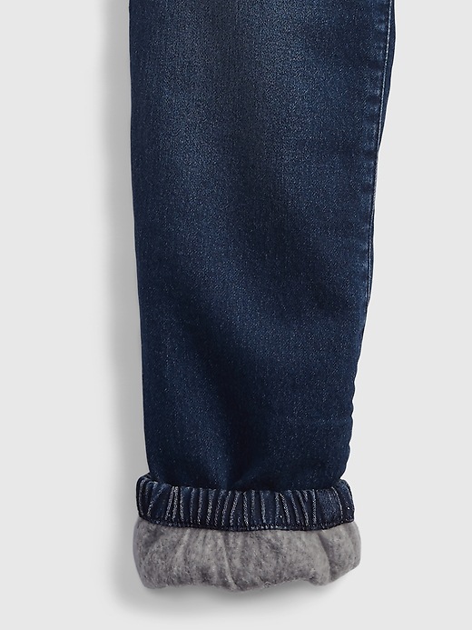 Image number 4 showing, Kids Lined Denim Joggers with Washwell &#153