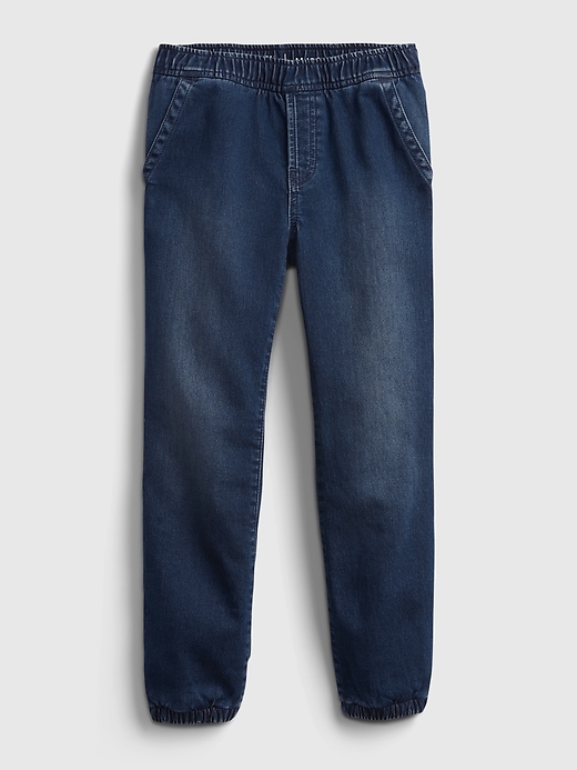 Image number 1 showing, Kids Lined Denim Joggers with Washwell &#153