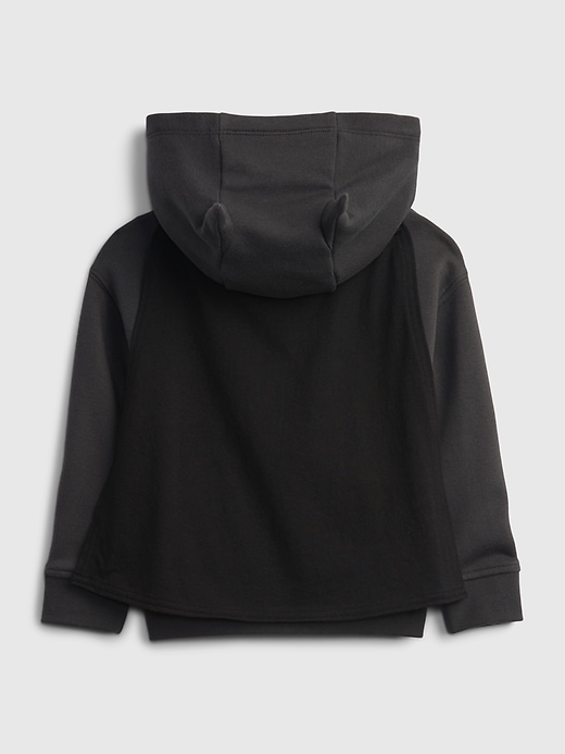 2 of 8 showing, with the color flint gray of product babyGap &#124 DC™ Batman Cape Hoodie