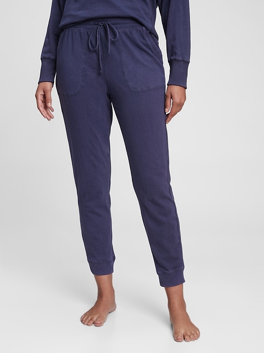 1 of 8 showing, with the color navy blue of product Tee Sweats Joggers