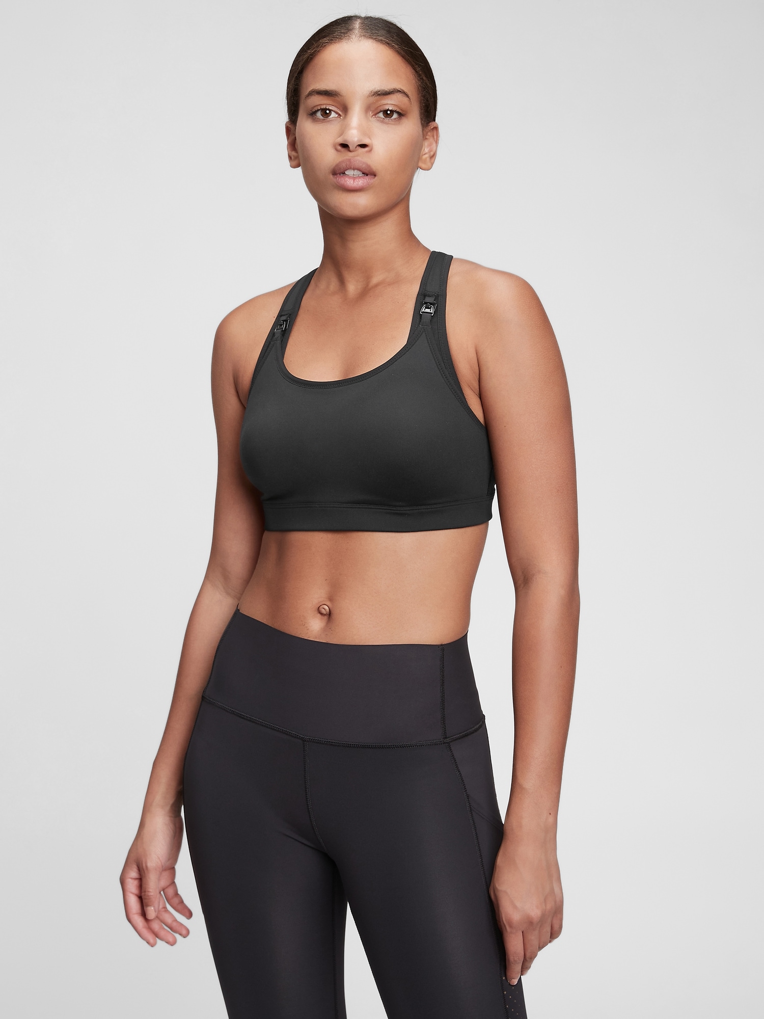 Gap Maternity GapFit Low Impact Nursing Sports Bra black. 1 Gap Maternity GapFit Low Impact Nursing Sports Bra black. 1