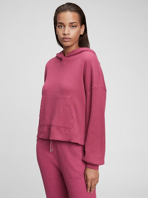 Image number 1 showing, Waffle-Knit Hoodie