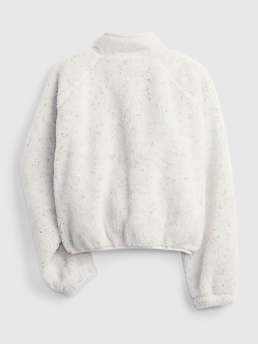 Image number 3 showing, Teen Cropped Sherpa Bomber Jacket