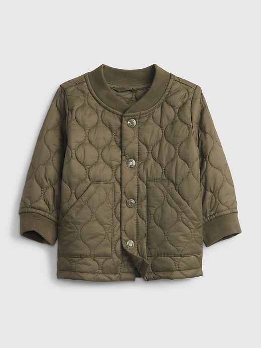 Image number 1 showing, Baby Quilted Barn Jacket