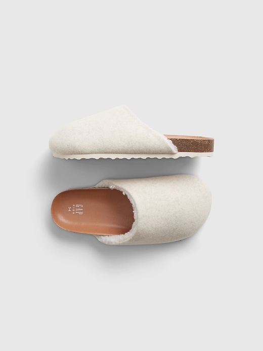 1 of 8 showing, with the color ivory of product Kids Cozy Clogs
