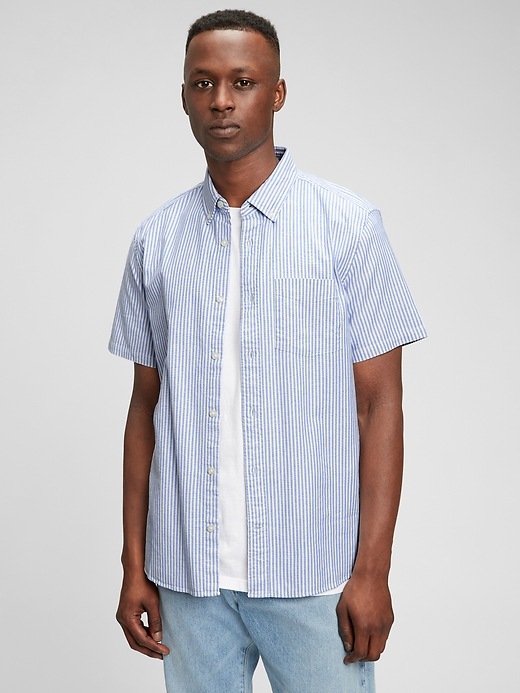 Lived In Stretch Oxford Shirt Gap