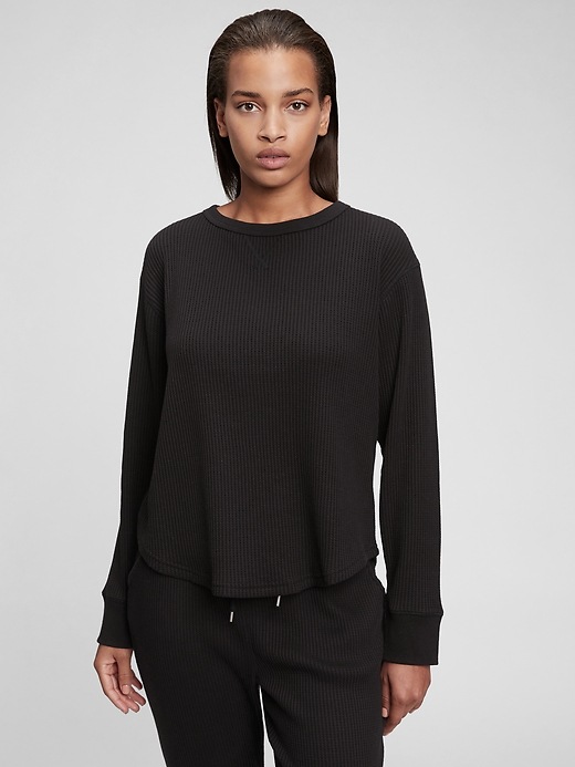 Image number 10 showing, Slouchy Waffle-Knit T-Shirt