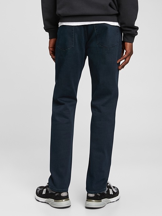 2 of 8 showing, with the color dark blue of product Soft Wear Slim Jeans with Washwell