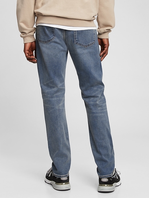 2 of 8 showing, with the color medium worn of product Soft Wear Slim Jeans with Washwell