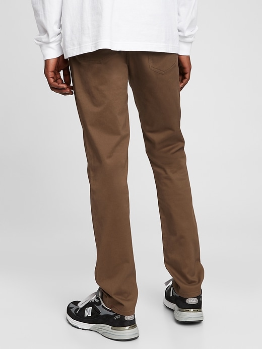 2 of 8 showing, with the color pine bark brown of product Soft Wear Skinny Jeans With Washwell™