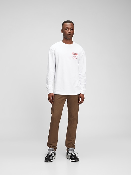 1 of 8 showing, with the color pine bark brown of product Soft Wear Skinny Jeans With Washwell™