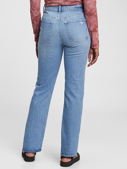 Image number 2 showing, High Rise Cheeky Straight Jeans