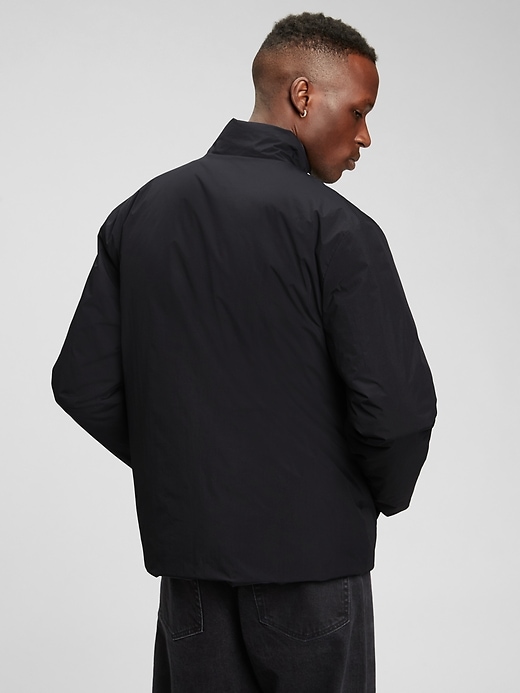 Image number 2 showing, Recycled Nylon Zipper-Front Puffer Jacket