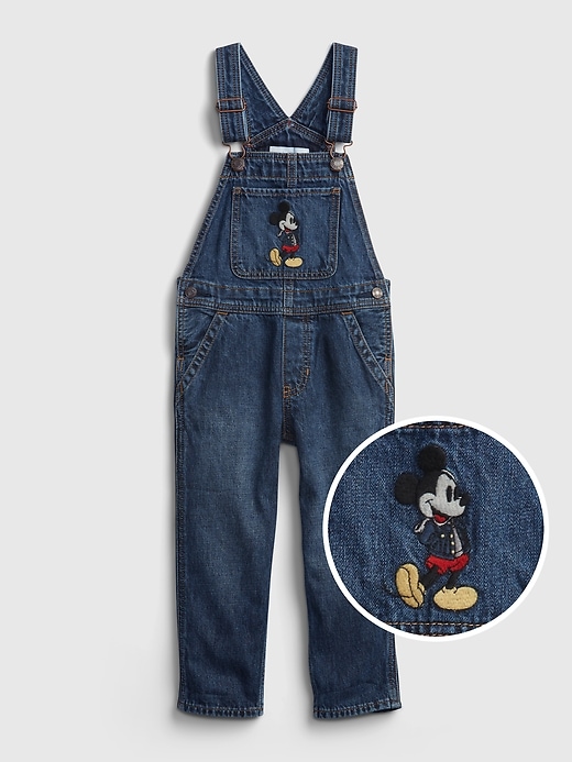 Image number 1 showing, babyGap &#124 Disney Mickey Mouse Denim Overalls