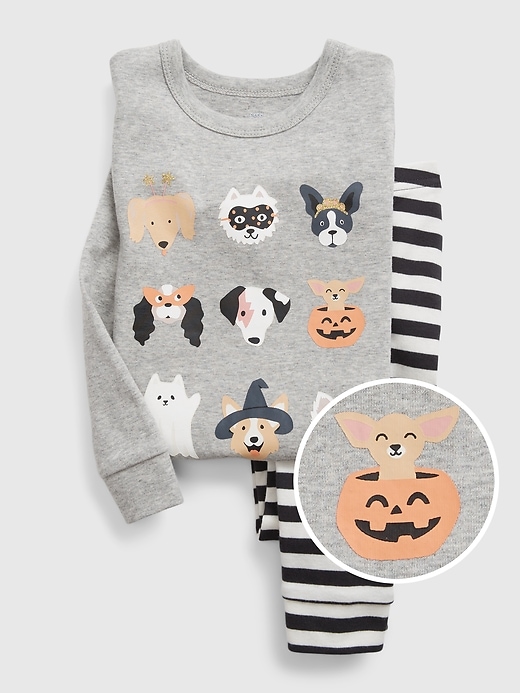 Image number 1 showing, Baby & Toddler Organic Cotton Dog PJ Set