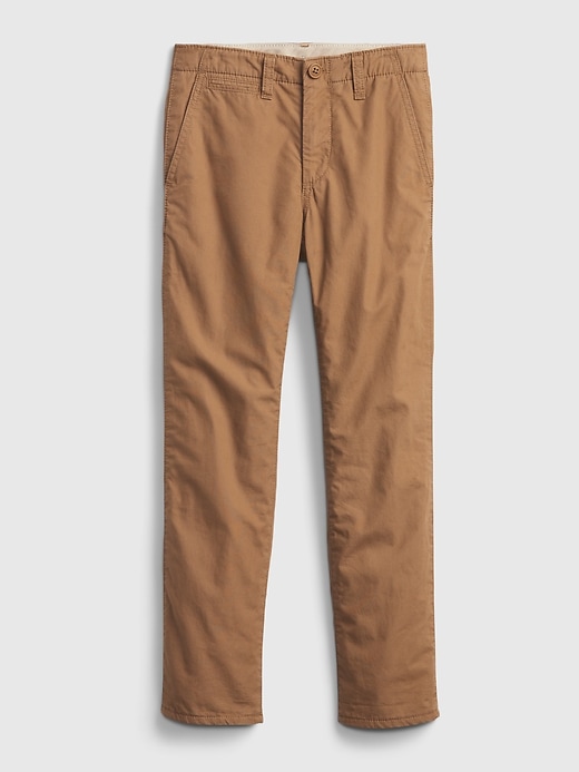 Image number 4 showing, Kids 100% Organic Cotton Lined Chinos with Washwell ™